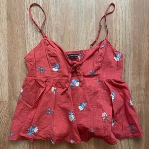 COPY - a&f flower tank top